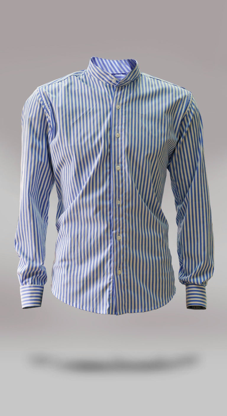 Camisa Cuello Mao a Rallas