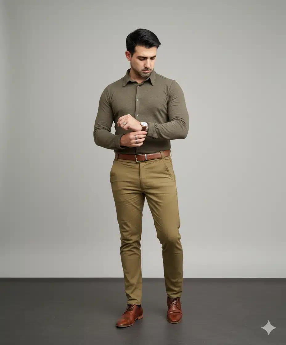 Camisa Elastizada en Oxford