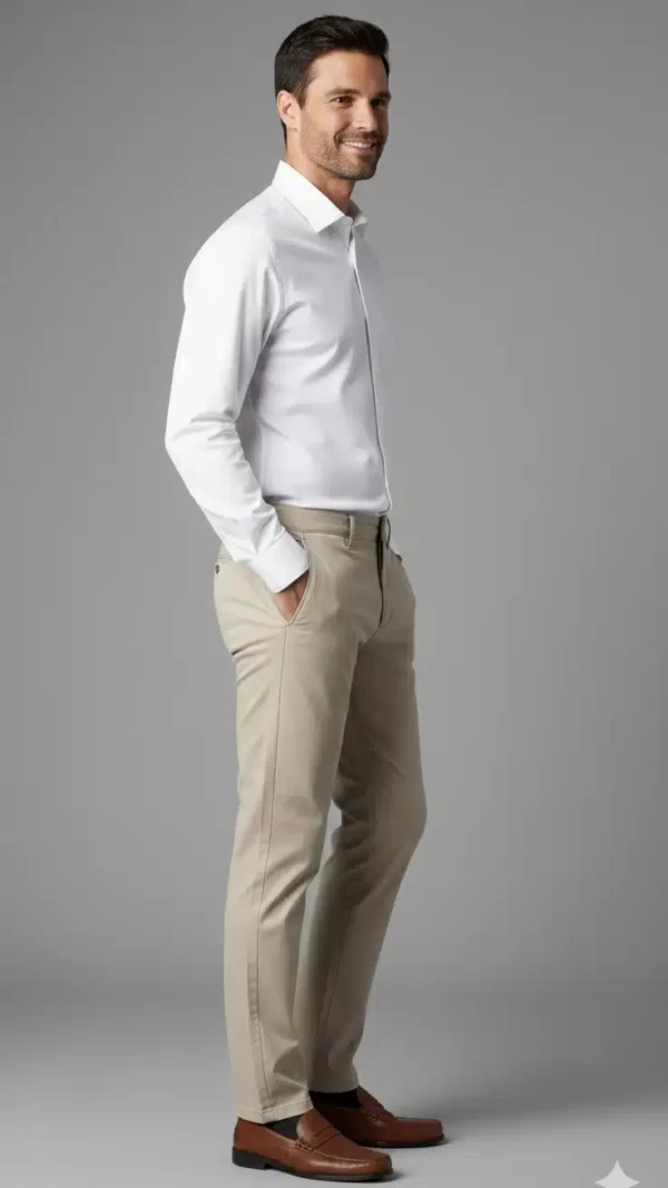 Pantalon Gabardina Beige