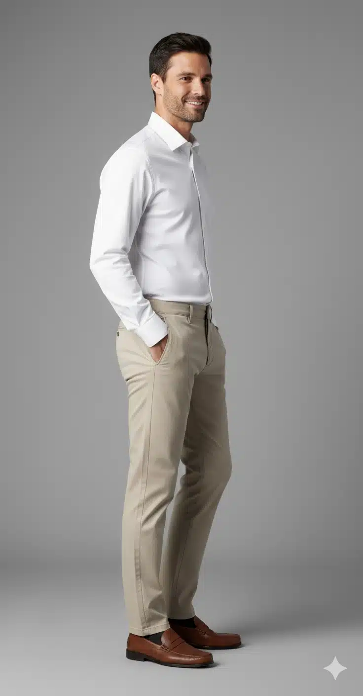 Pantalon Gabardina Beige