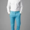 Pantalon Gabardina Celeste