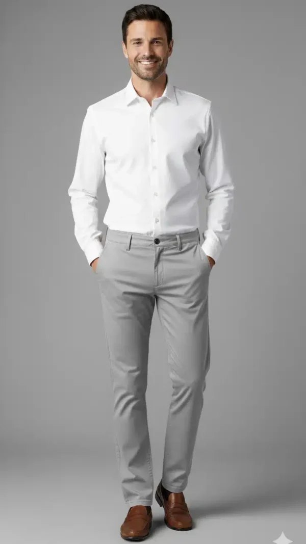 Pantalon Gabardina Gris