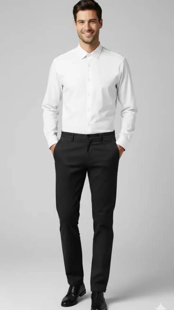 Pantalon Gabardina Negro