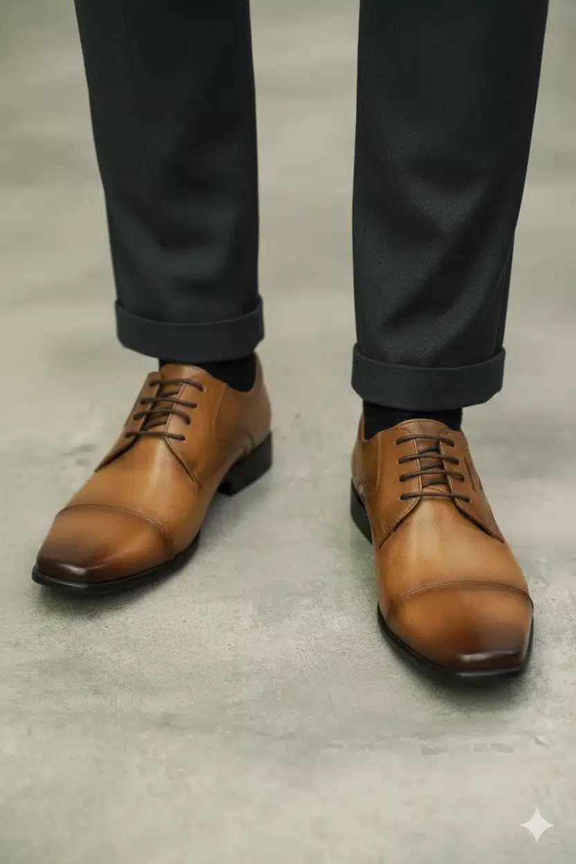 Zapatos Rafarillo Cuero Whisky