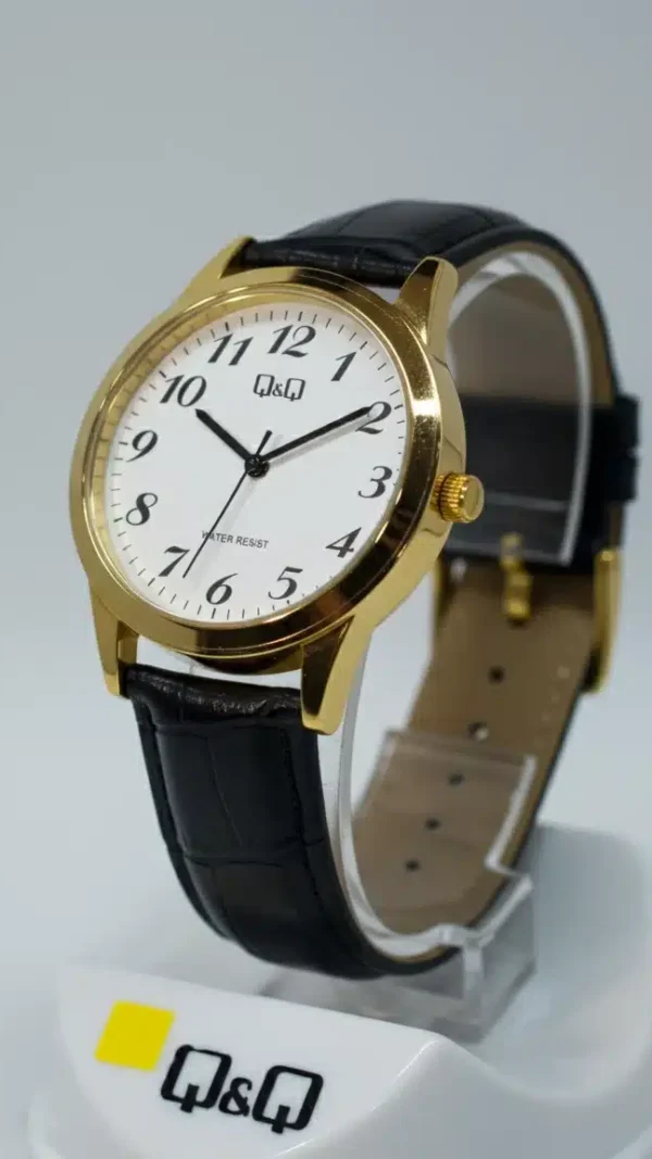 Reloj Q&Q Cuero Negro