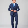 Traje Principe de Gales Azul