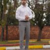 Camisa Blanca Satinada de Hombre Máximo San Martín