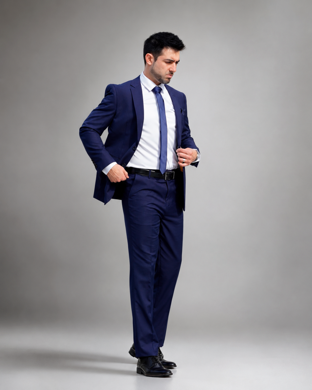 Traje azul hombre maximo san martin