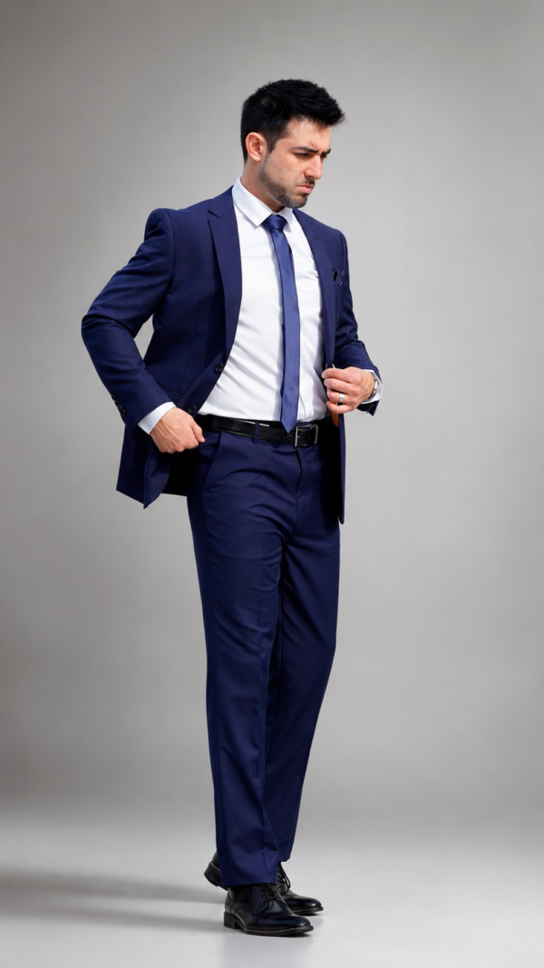 Traje azul hombre maximo san martin